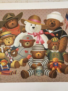 Charles Wysocki 1984 Greenwich Workshop "The Gang's All Here Print 22" x 19 1/2"